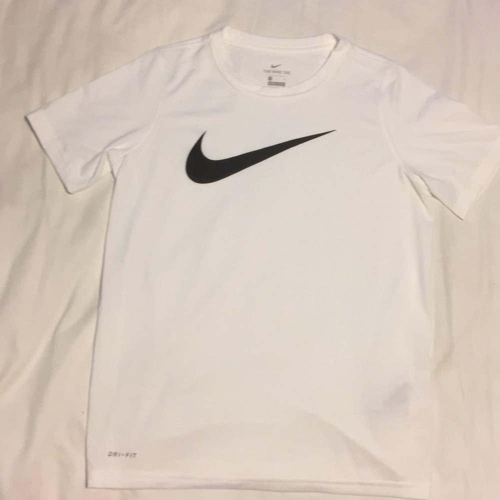 A white Nike shirt